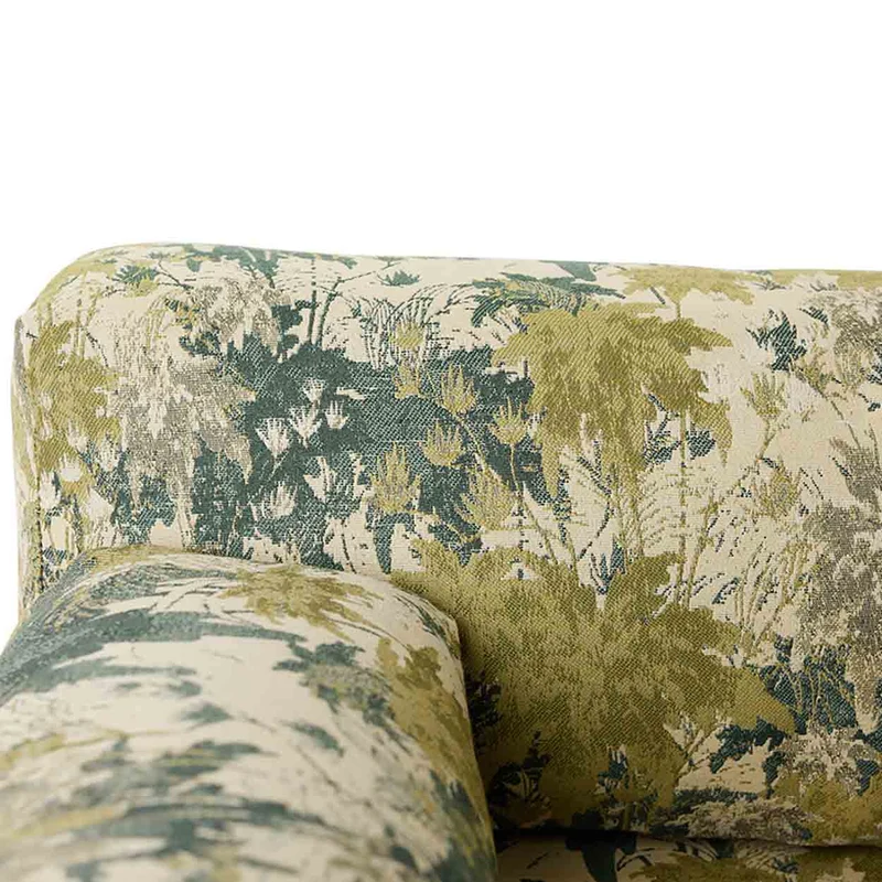 BANQUETTE D'EXTÉRIEUR TISSU FLEURI