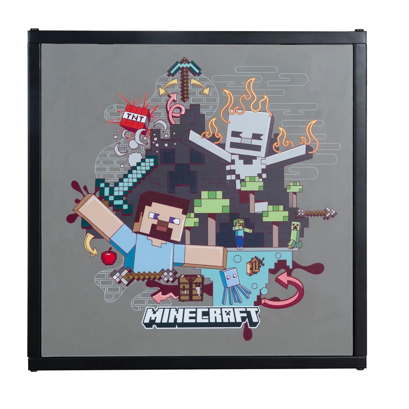 Beistelltisch 'Minecraft' - Nachttisch mit 1 Ablage - Motivprint