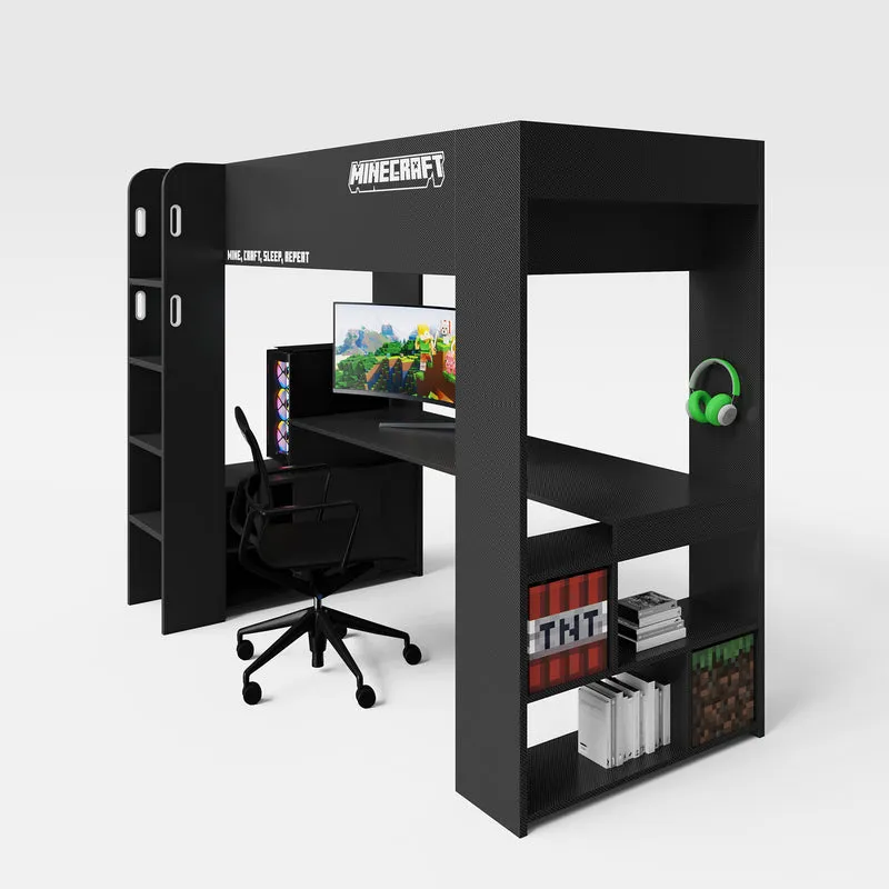 Kojen-Bett 'Minecraft' - Gamingbett 90x200cm