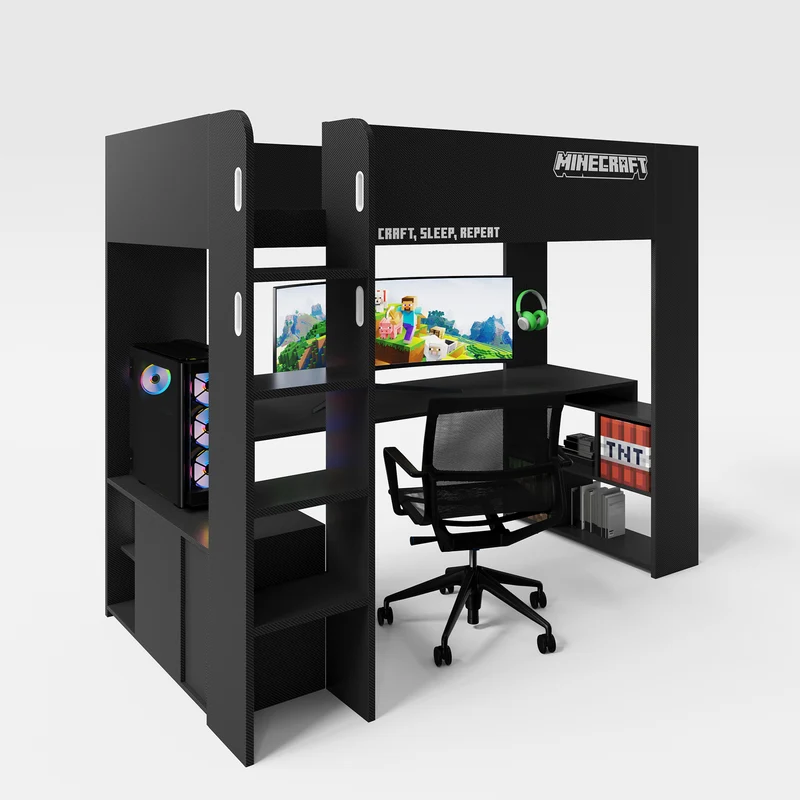 Kojen-Bett 'Minecraft' - Gamingbett 90x200cm