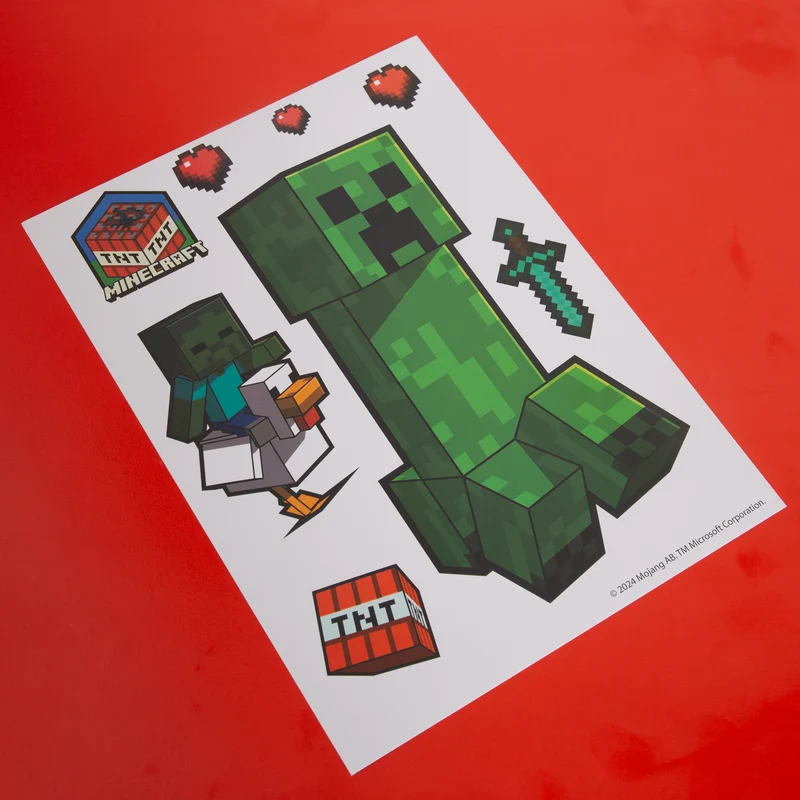 Wandtattoos 'Minecaft' Sticker Minecraft-Charakter - Selbtklebende Vinylfolie
