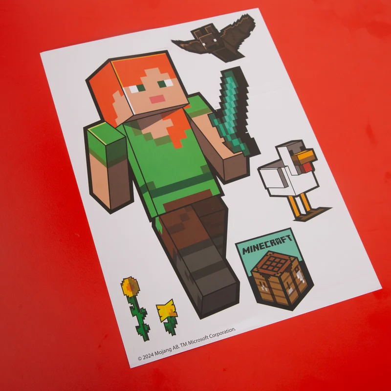 Wandtattoos 'Minecaft' Sticker Minecraft-Charakter - Selbtklebende Vinylfolie