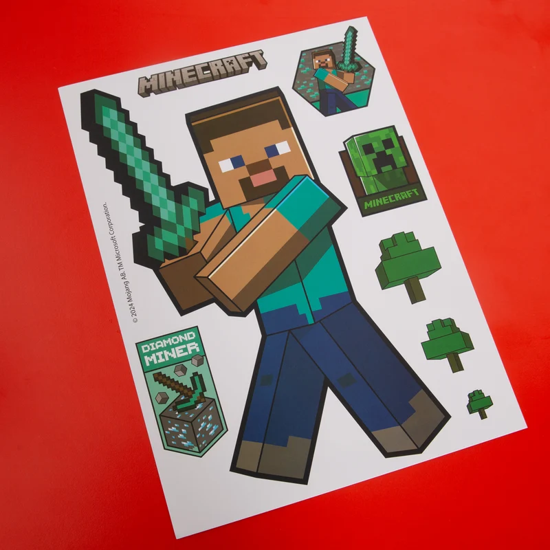 Wandtattoos 'Minecaft' Sticker Minecraft-Charakter - Selbtklebende Vinylfolie