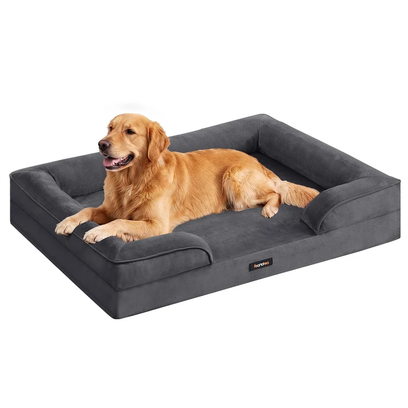 Cama para perros con espuma de soporte y funda lavable