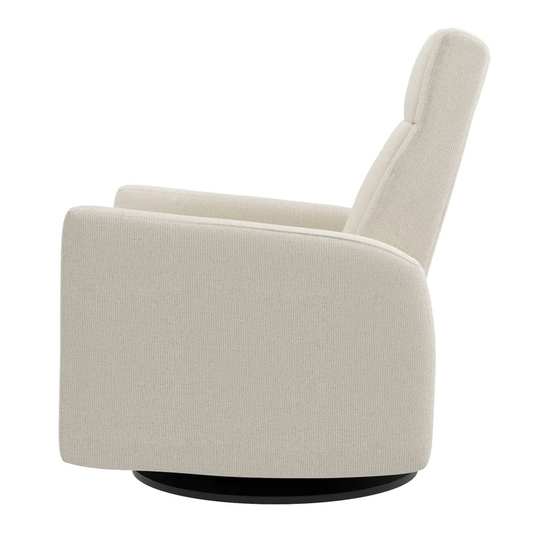 Grand Fauteuil Berçant et Pivotant Nelly avec Mécanisme Électrique - Tissu Anti-tache Alta™ 10