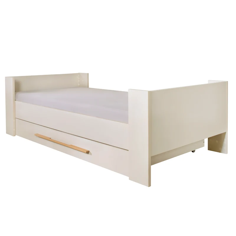 Kinderbett-Set 'Kids' 90 x 200 cm - Serie 'Flexi Grow' - Cashmere / Eichen-Dekor