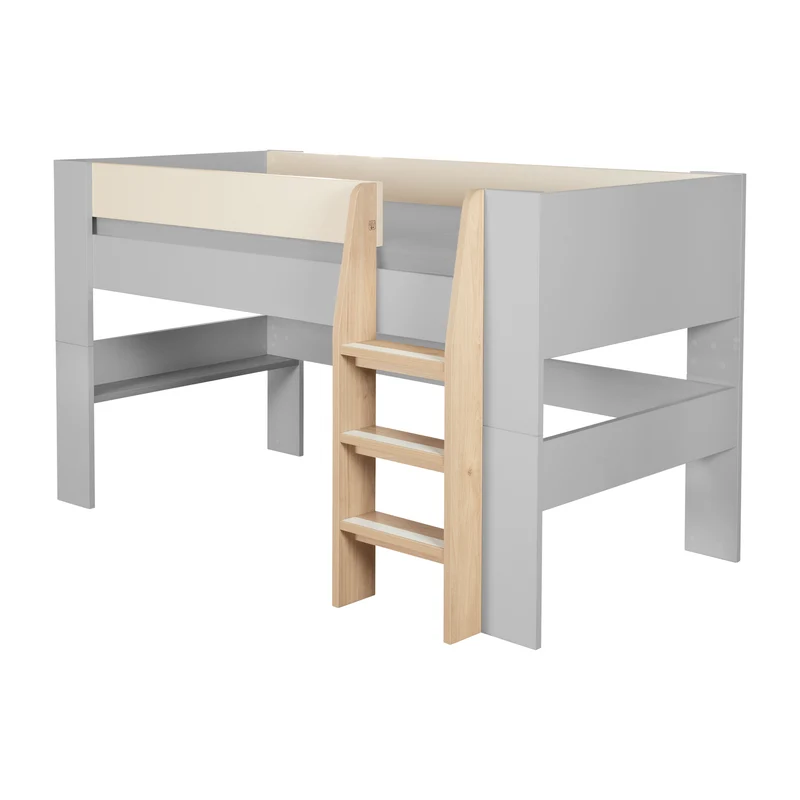Hochbett Set 'Studio' - Serie 'Flexi Grow' - Cashmere / Eichen-Dekor
