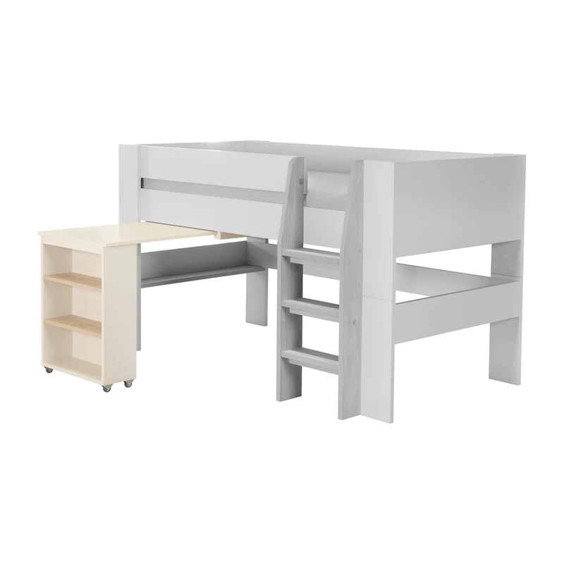 Hochbett Set 'Studio' - Serie 'Flexi Grow' - Cashmere / Eichen-Dekor