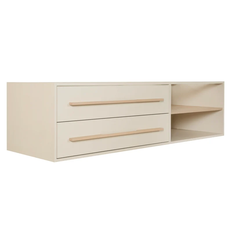 Kinderbett-Set 'Captain' 90 x 200 cm - Serie 'Flexi Grow' - Cashmere / Eichen-Dekor