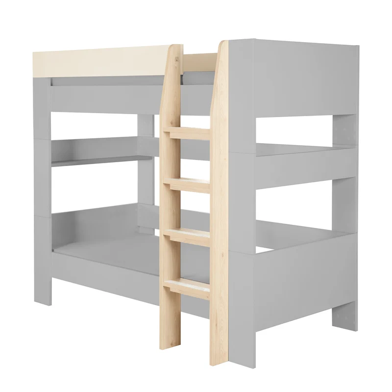 Hochbett Set 'Double' - Serie 'Flexi Grow' - Cashmere / Eichen-Dekor