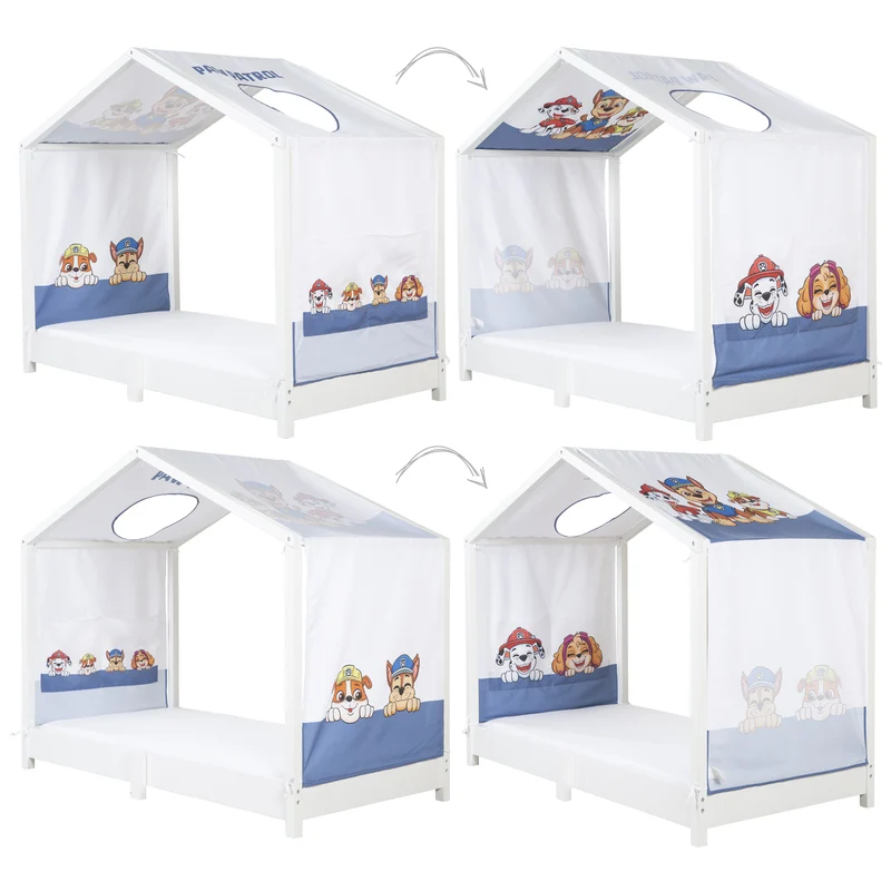 Hausbettbezug 70 x 140 cm 'Paw Patrol' - Weiß / Blau