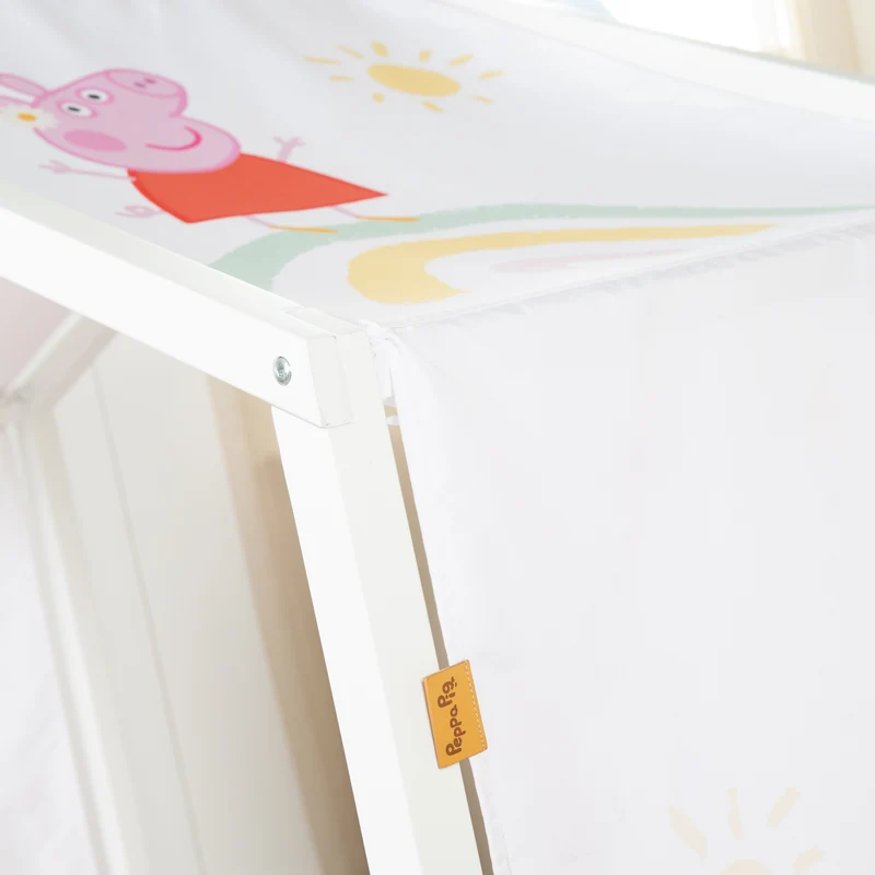 Hausbettbezug 70 x 140 cm 'Peppa Pig' - Rosa / Weiß
