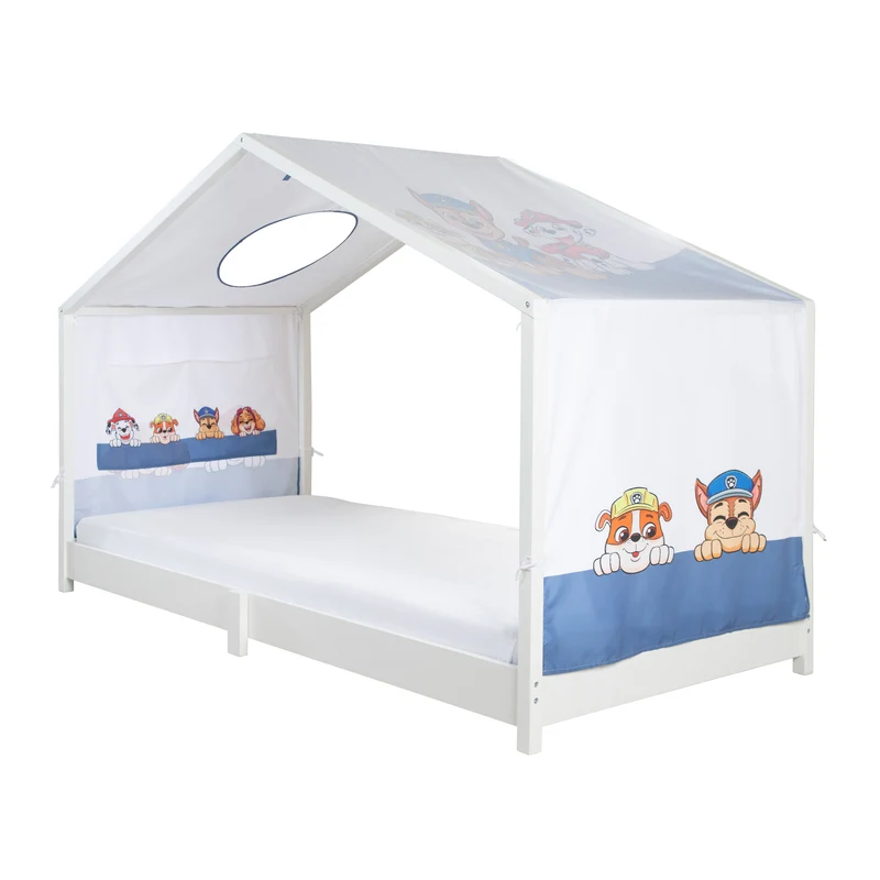 Hausbettbezug 90 x 200 cm 'Paw Patrol' - Weiß / Blau