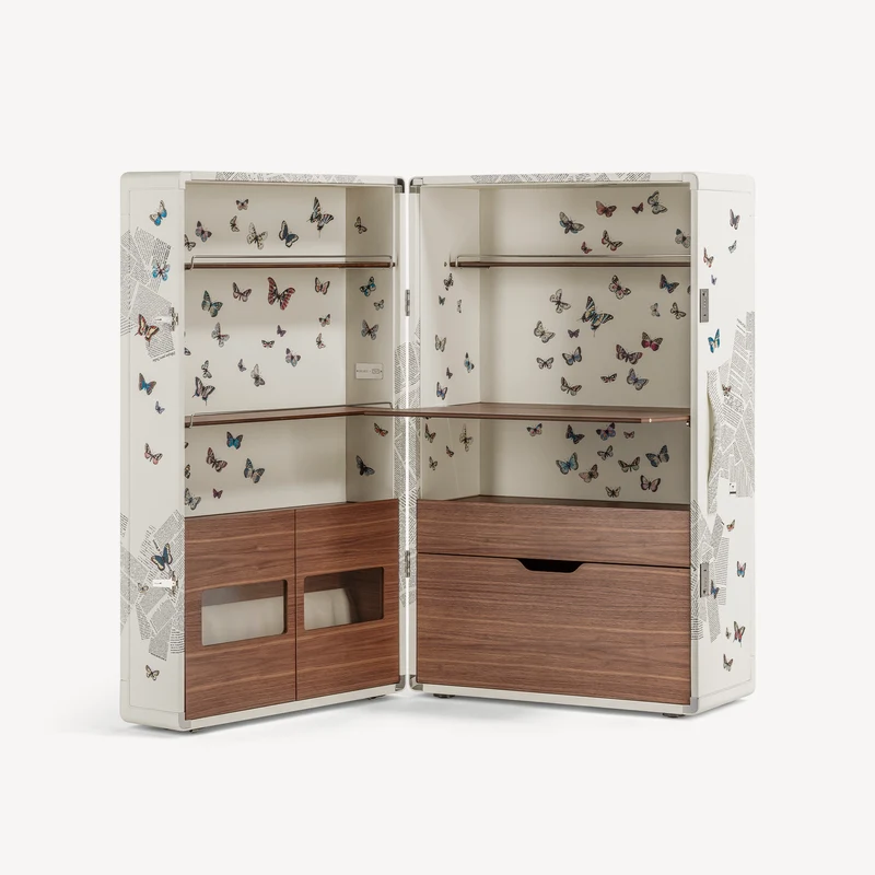 Fornasetti X Poltrona Frau trunk-bar Isidoro