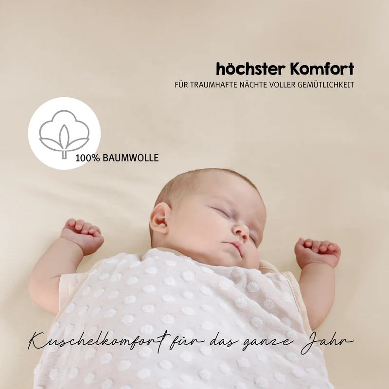 Spannbettlaken 'Frosty Almond' - GOTS und Oeko-Tex Standard 100 - Beige