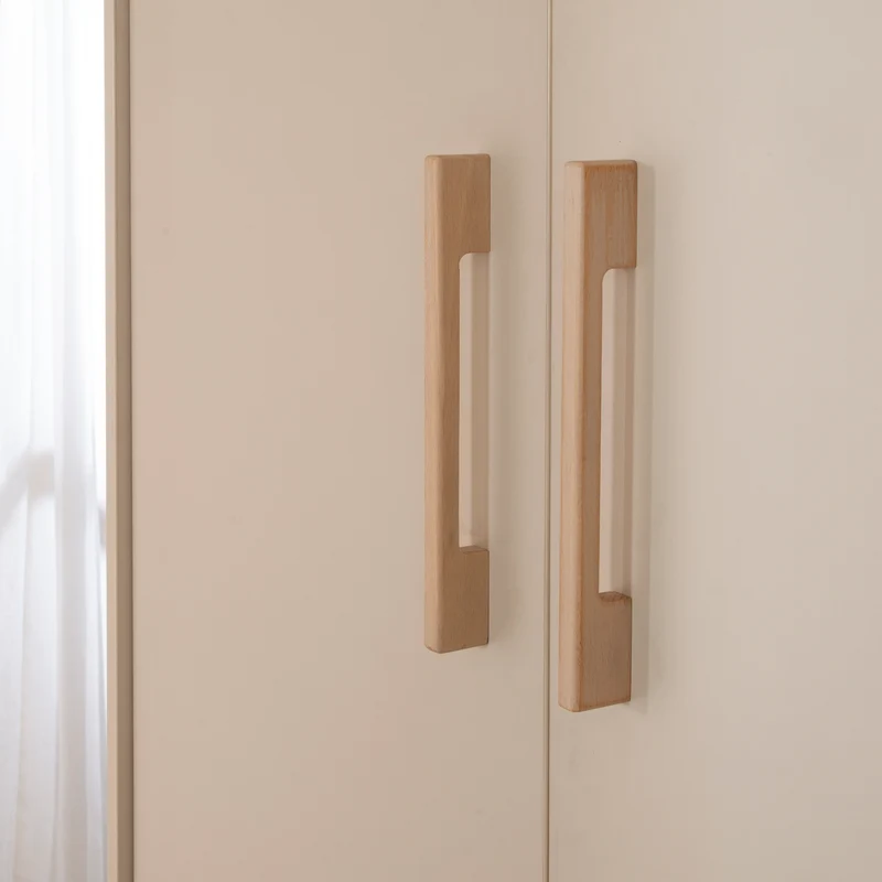 Kleiderschrank 'Jil' 3-türig mit 2 Schubladen - Cashmere / Chestnut