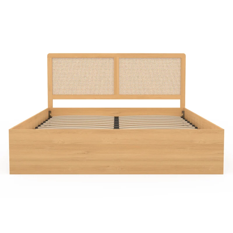 Lit coffre Eve 160x200cm cannage