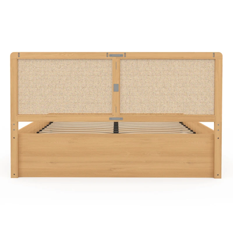 Lit coffre Eve 160x200cm cannage