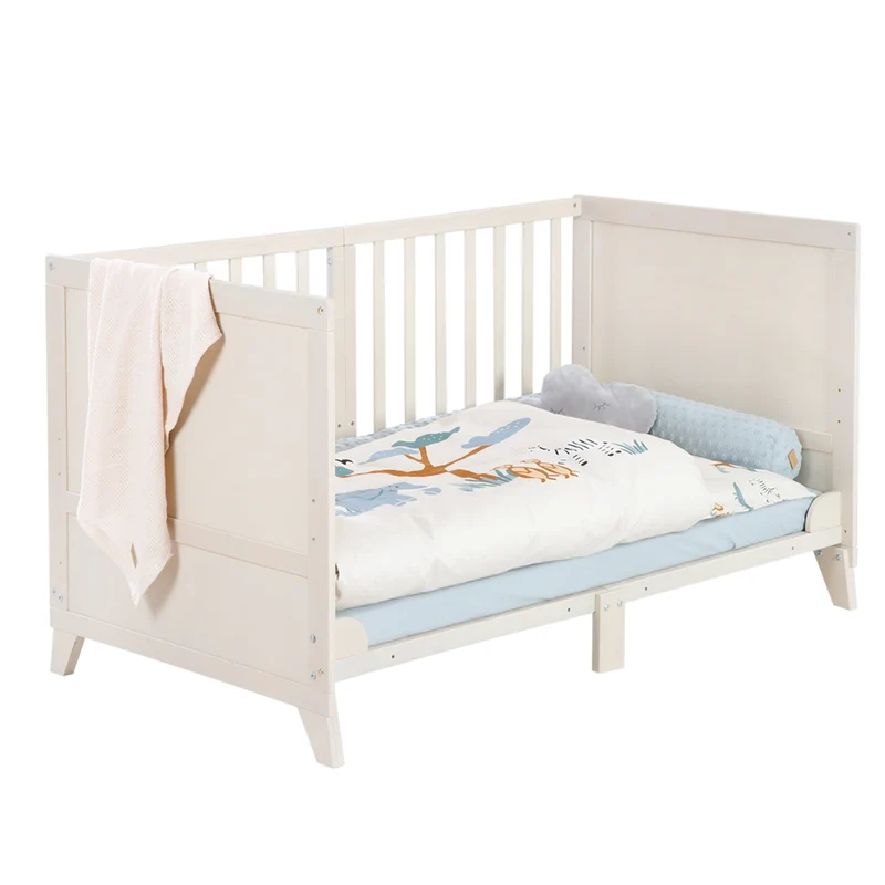 Babybettset 'Savanna Friends' 70 x 140 inkl. kompletter Ausstattung - Naturgrau / Beige