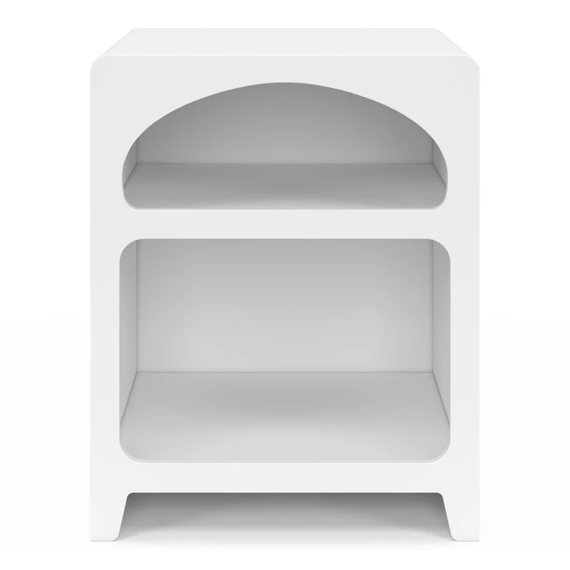Tables de chevet organiques blanches - lot de 2
