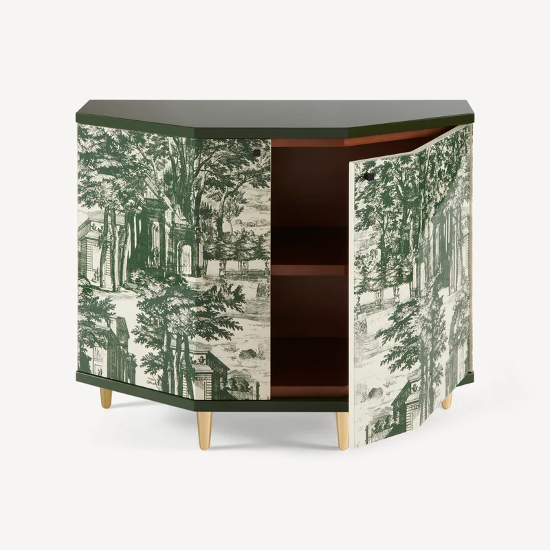 Small cabinet polyhedric Giardino Settecentesco