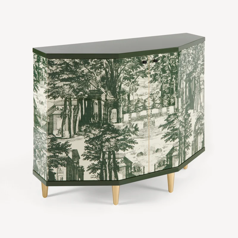 Small cabinet polyhedric Giardino Settecentesco