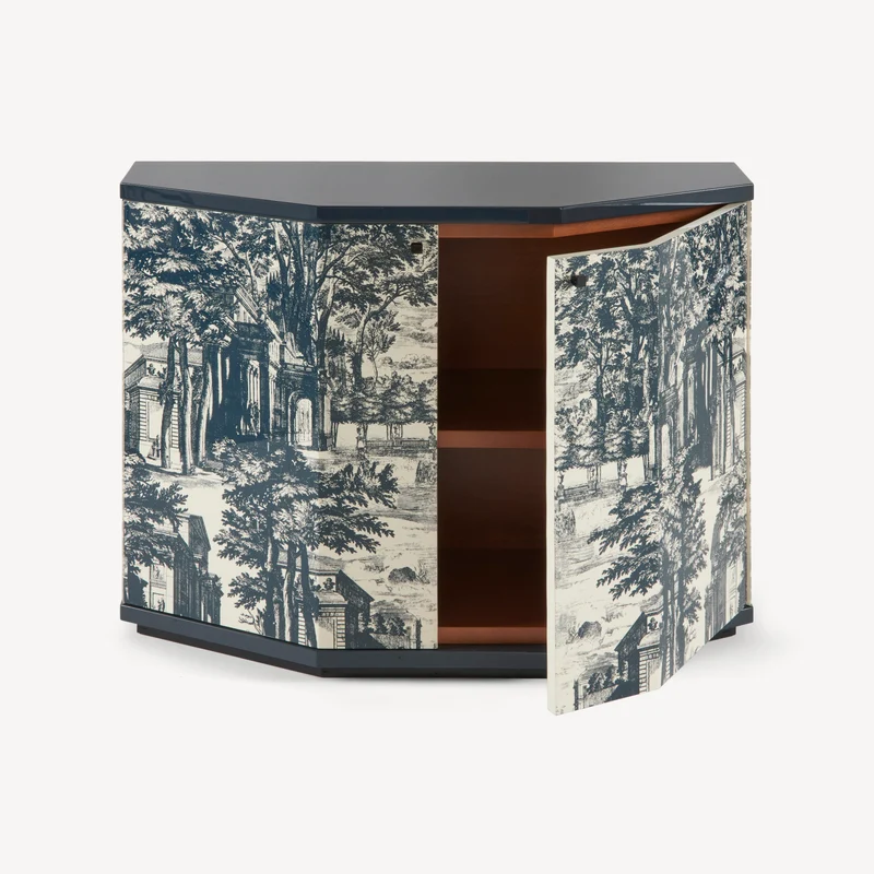 Small cabinet polyhedric Giardino Settecentesco