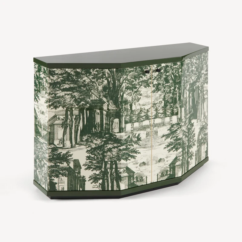 Small cabinet polyhedric Giardino Settecentesco