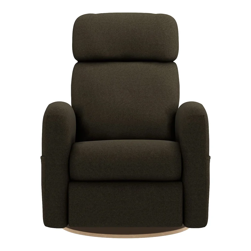 Fauteuil Berçant Inclinable Pivotant Hailey - Tissu Anti-tache Mojo Espresso