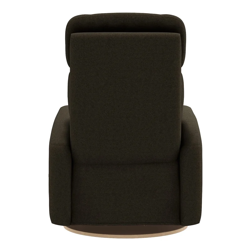 Fauteuil Berçant Inclinable Pivotant Hailey - Tissu Anti-tache Mojo Espresso