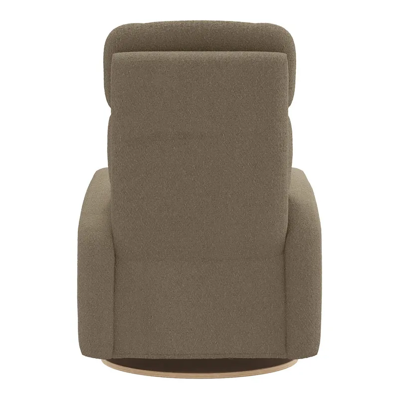 Fauteuil Berçant Inclinable Pivotant Hailey - Tissu Anti-tache Tessa Mocha