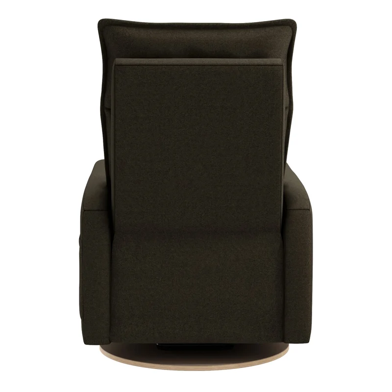 Fauteuil Berçant et Pivotant Arya - Tissu Anti-tache Mojo Espresso