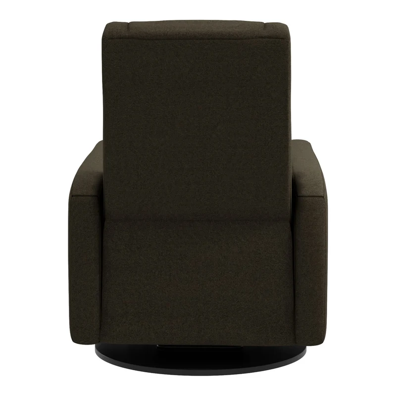 Fauteuil Berçant et Pivotant Nelly - Tissu Anti-tache Mojo Espresso