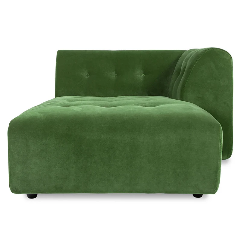 CANAPÉ VELOURS VINT VERT