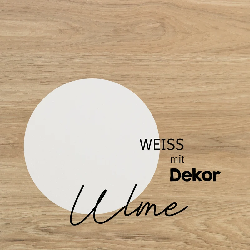 Kleiderschrank 'Theo' 3-türig - Hochwertige Fräsungen - Weiß / Eiche