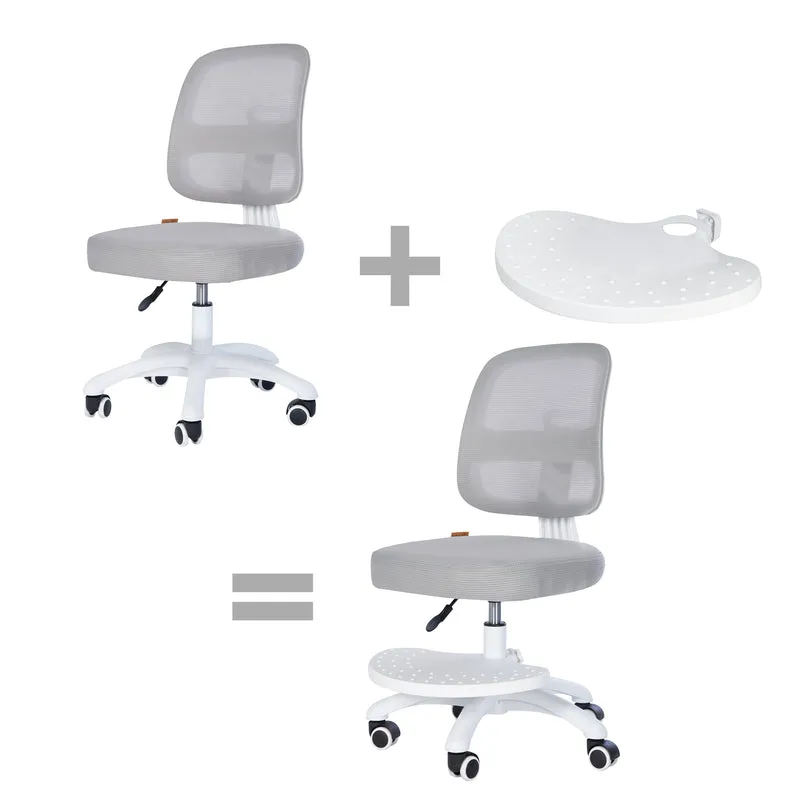 Fußbrett Smart Grow - Zubehör für Kinder-Bürostuhl - Passend zur Smart Grow Serie - Aus Kunststoff - Ergonomische Ergänzung - Grau
