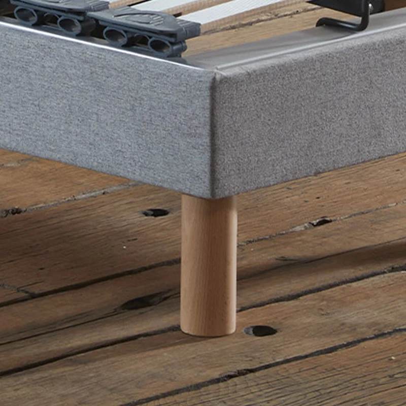 Lot de 2 lits électriques de relaxation multi lattes lisse Gris 2x80 x 200
