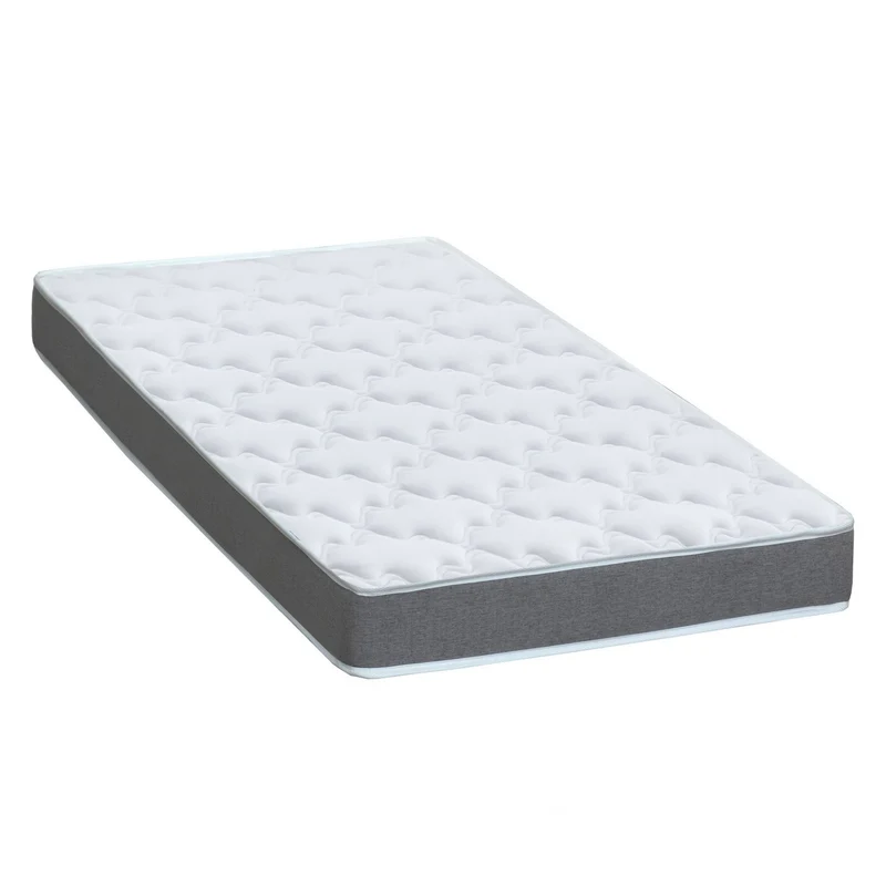 Ensemble lit électrique relaxation multi lattes + Matelas Mousse 35HR Couleur Beige 90 x 190