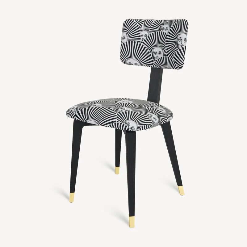 Upholstered chair Soli a ventaglio