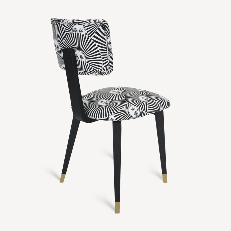 Upholstered chair Soli a ventaglio