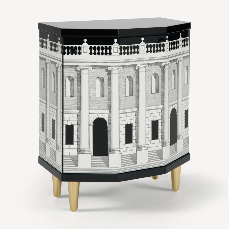 Polyhedric bedside table Casa con Colonne