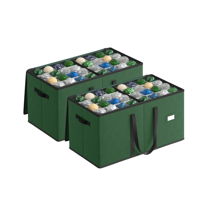 Caja de almacenaje para bolas y adornos de Navidad