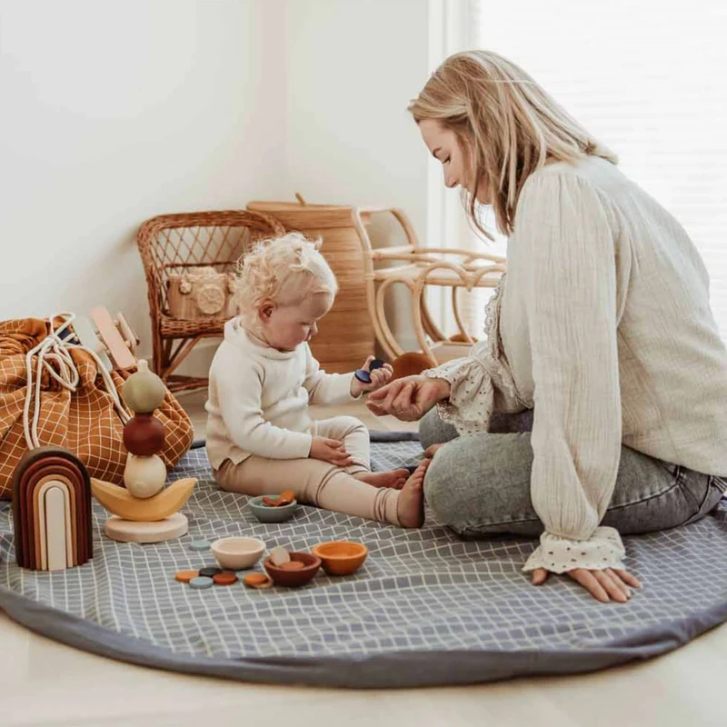 Tapis de jeu et Sac de Rangement - Bleu