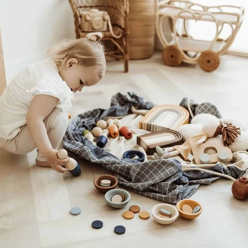 Tapis de jeu et Sac de Rangement - Bleu
