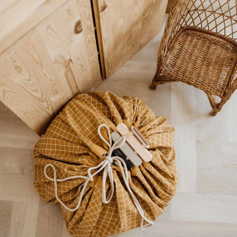 Tapis de jeu et Sac de Rangement - Moutarde