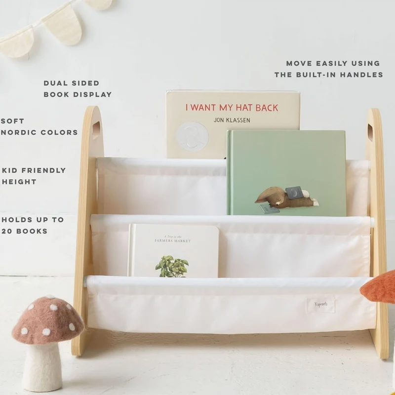 Étagère à Livres Portative - Beige