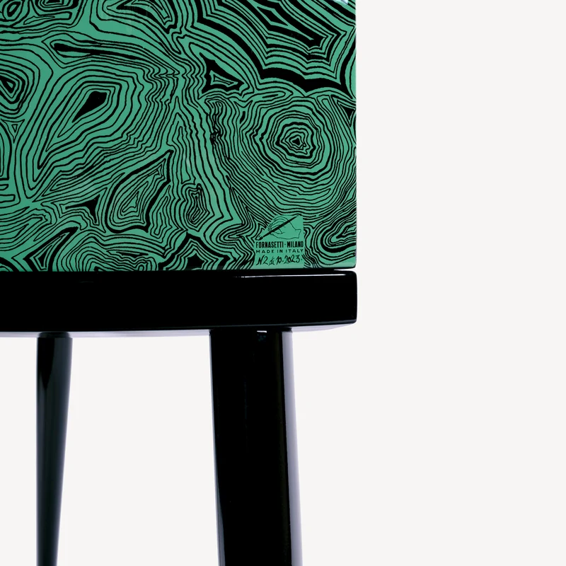 Console Serratura su Malachite