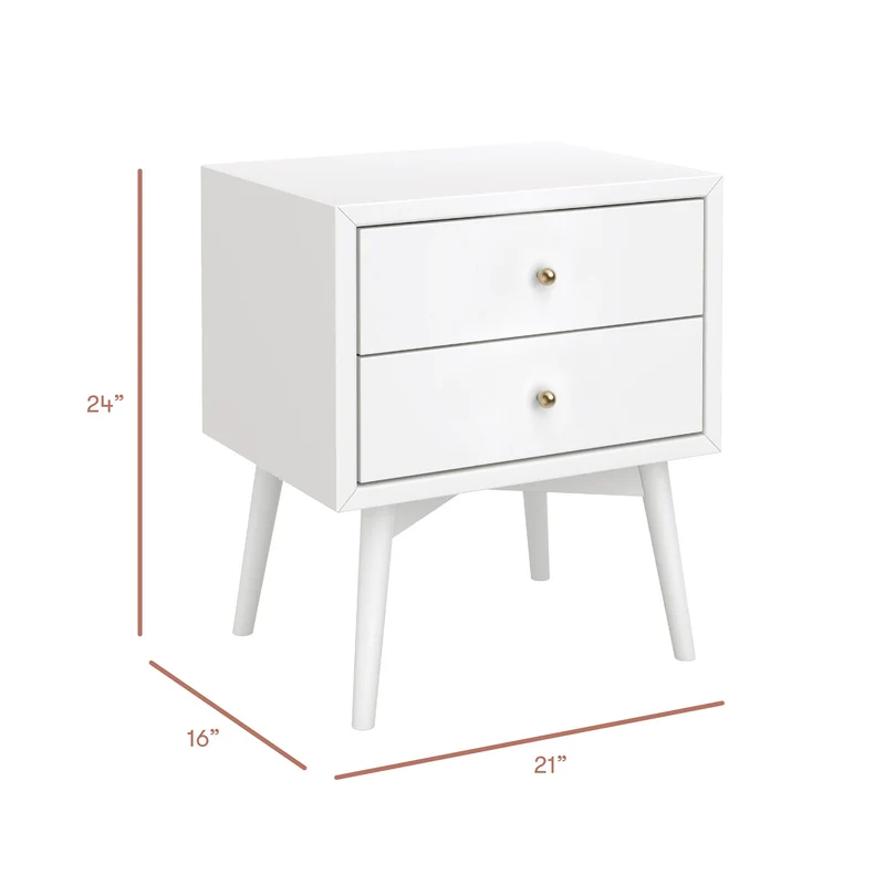 Table de nuit Palma - Blanc