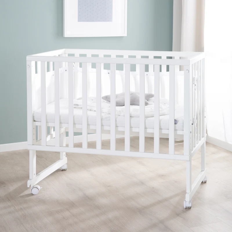 Stuben- & Beistellbett safe asleep® 3 in 1 - 45 x 90 cm inkl. Zubehör & Mesh-Barriere