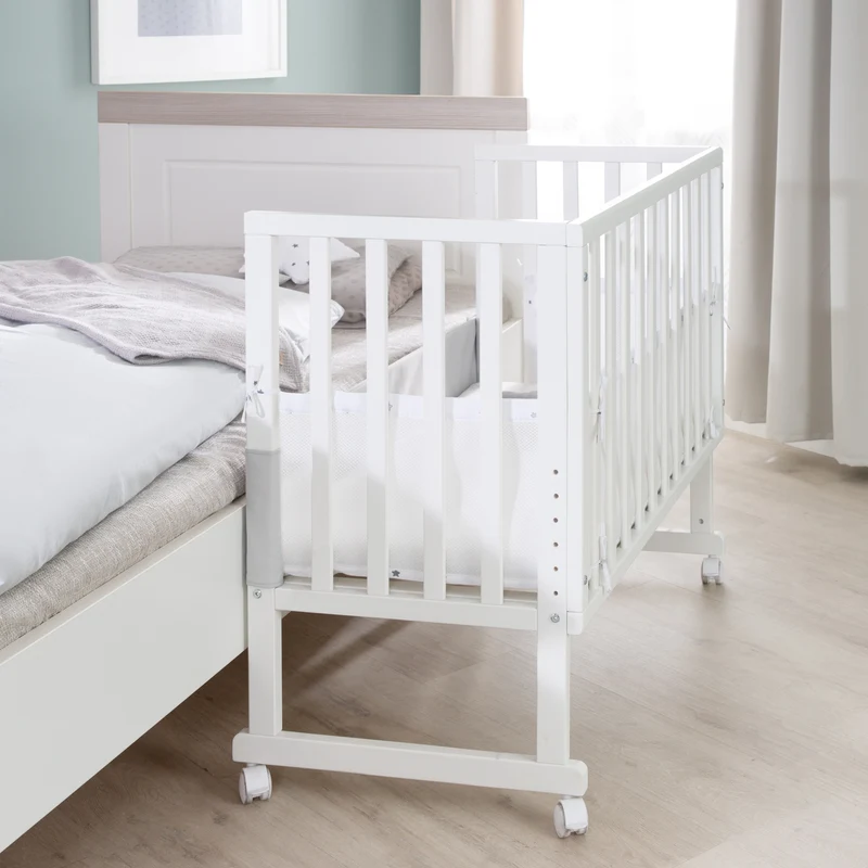 Stuben- & Beistellbett safe asleep® 3 in 1 - 45 x 90 cm inkl. Zubehör & Mesh-Barriere